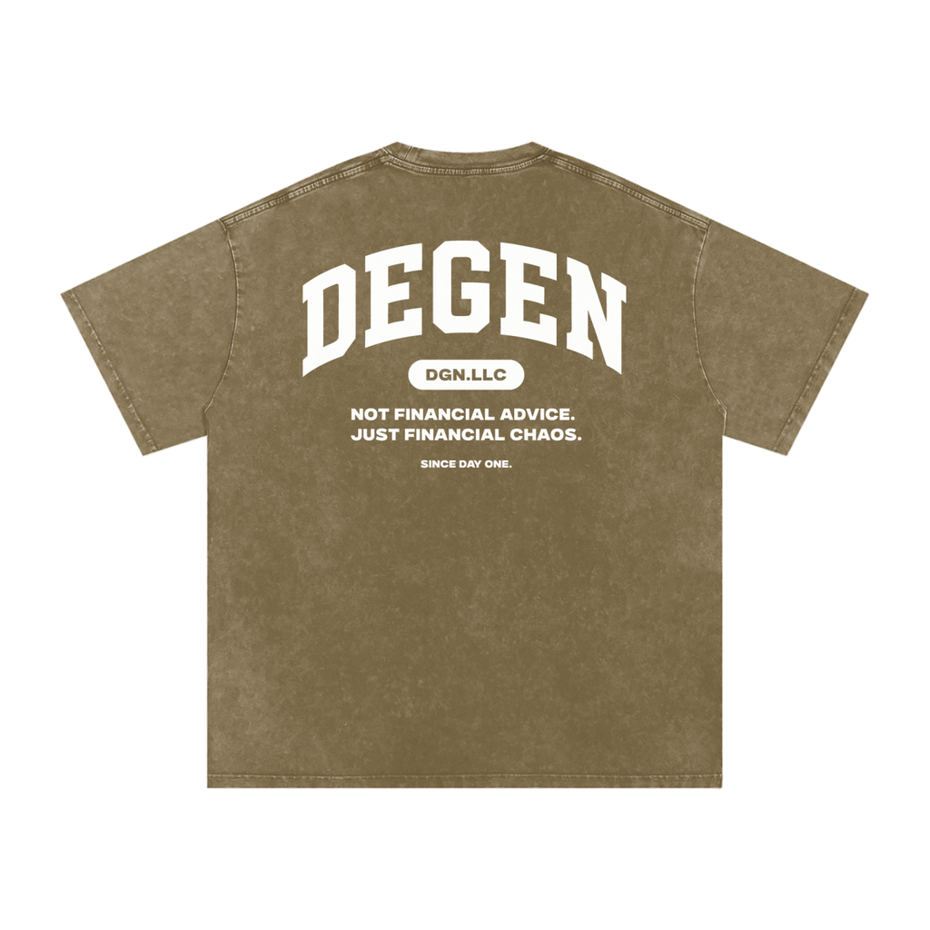Snow Washed Oversized Cotton T-Shirt