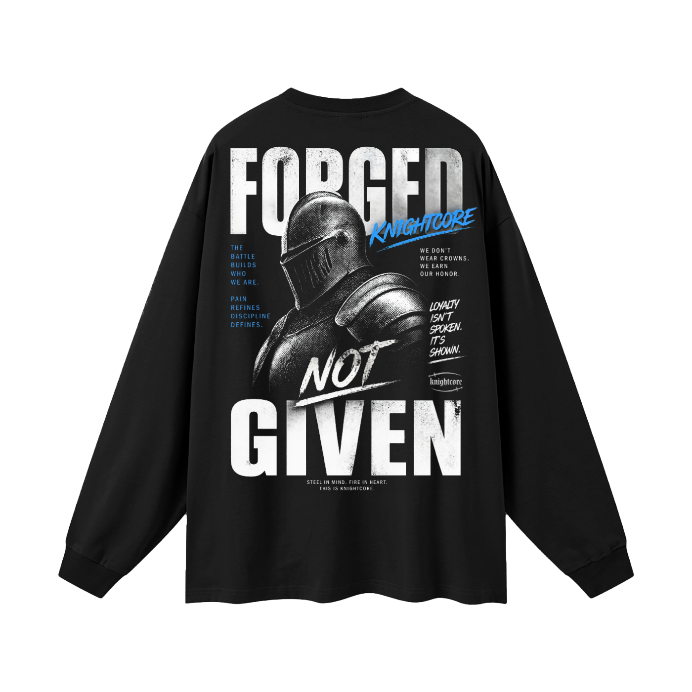 Knightcore - Oversized Unisex Long Sleeve T-Shirt