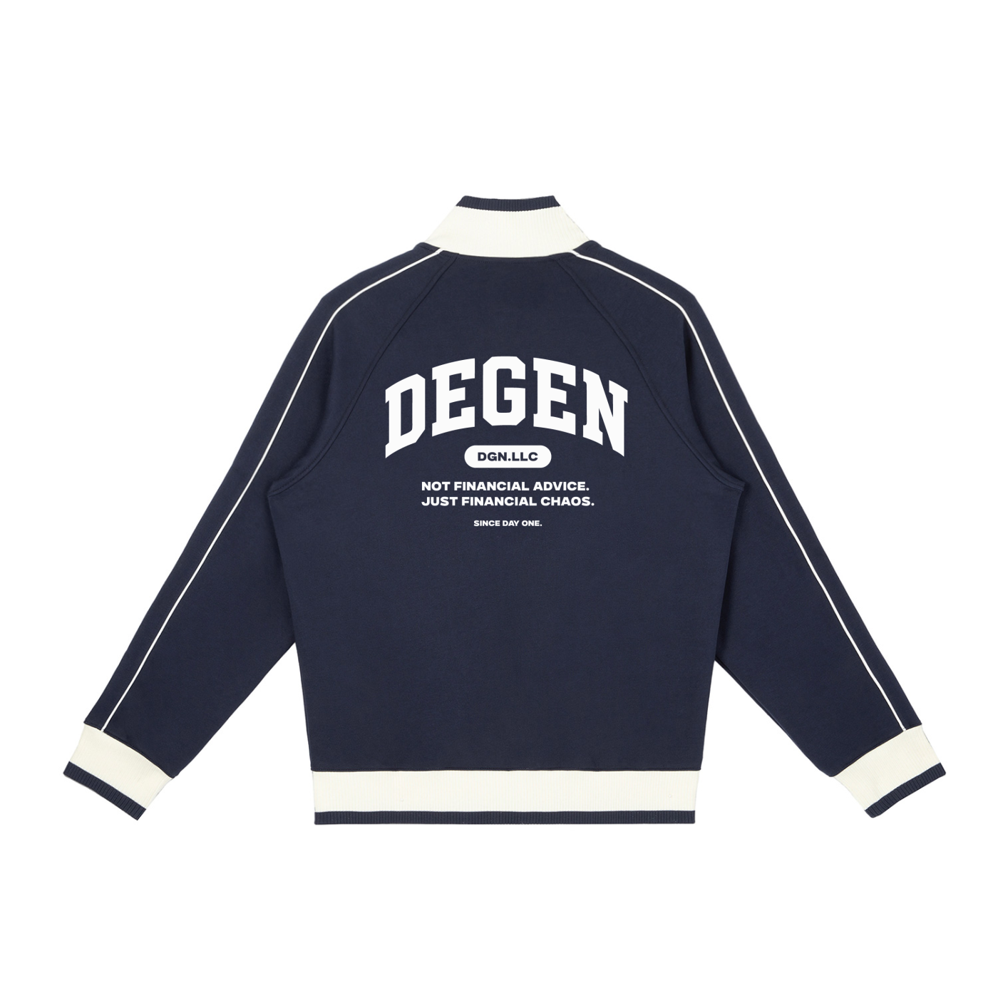 Color Block Raglan Sleeve Zip Track Jacket