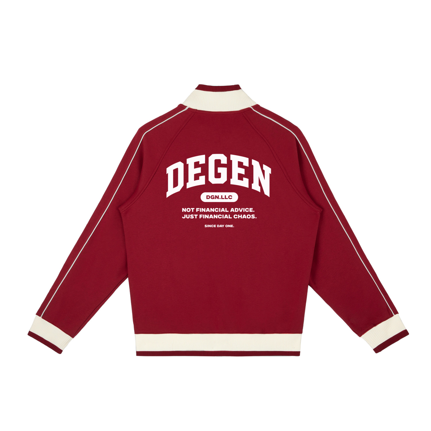 Color Block Raglan Sleeve Zip Track Jacket