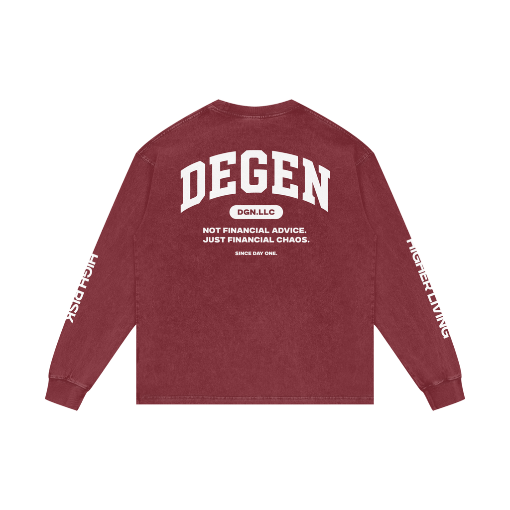 Acid Wash Oversize Long Sleeve T-Shirt