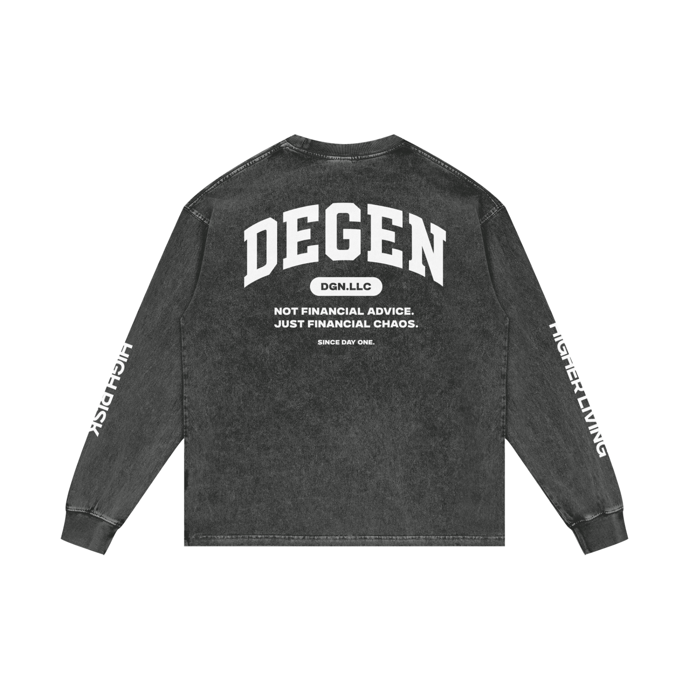 Acid Wash Oversize Long Sleeve T-Shirt