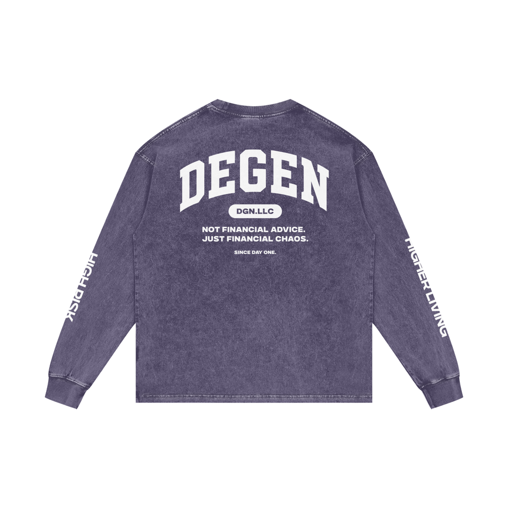 Acid Wash Oversize Long Sleeve T-Shirt