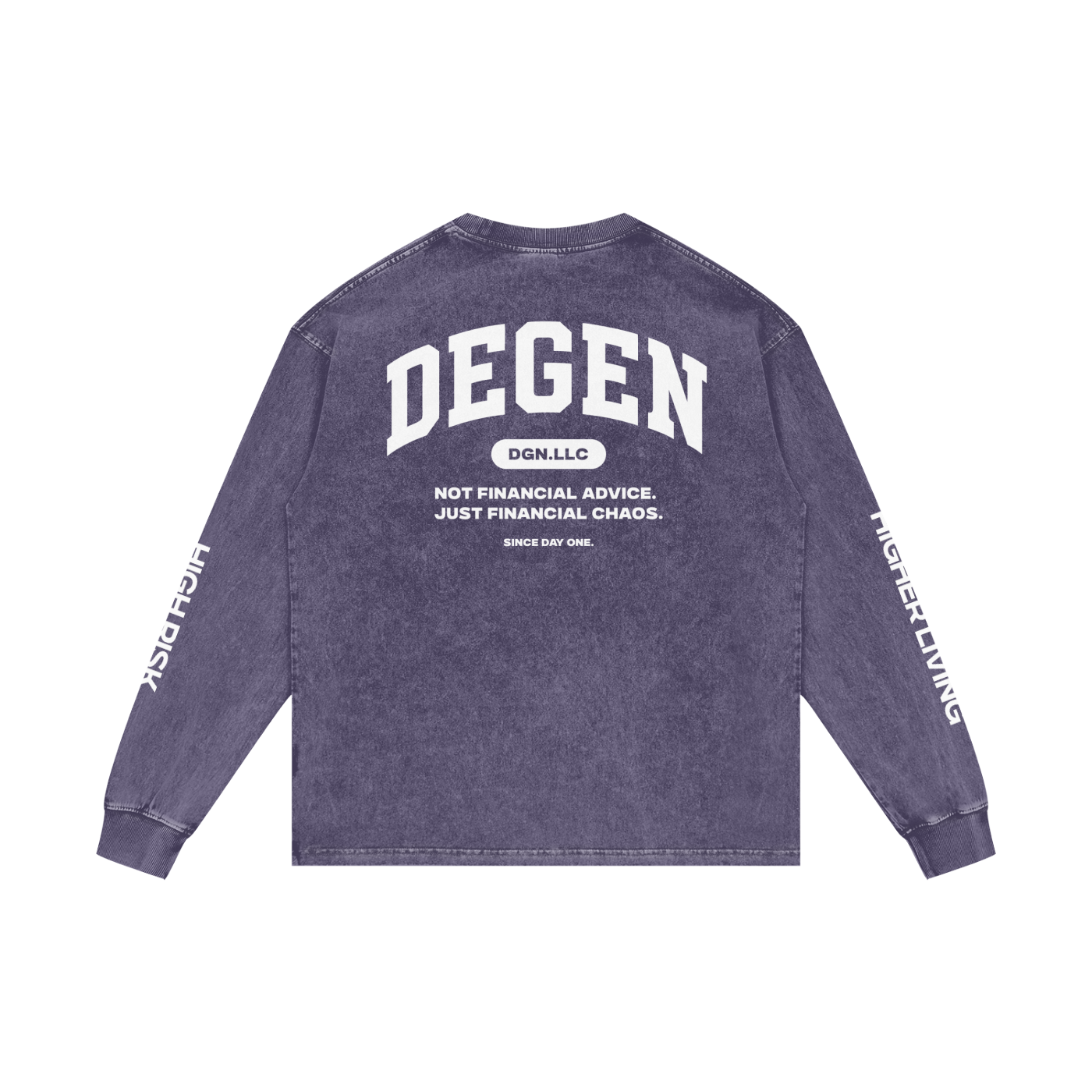 Acid Wash Oversize Long Sleeve T-Shirt