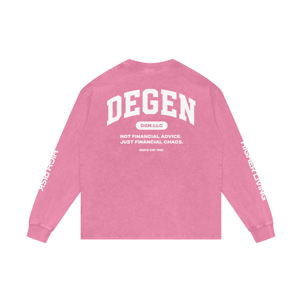 Acid Wash Oversize Long Sleeve T-Shirt