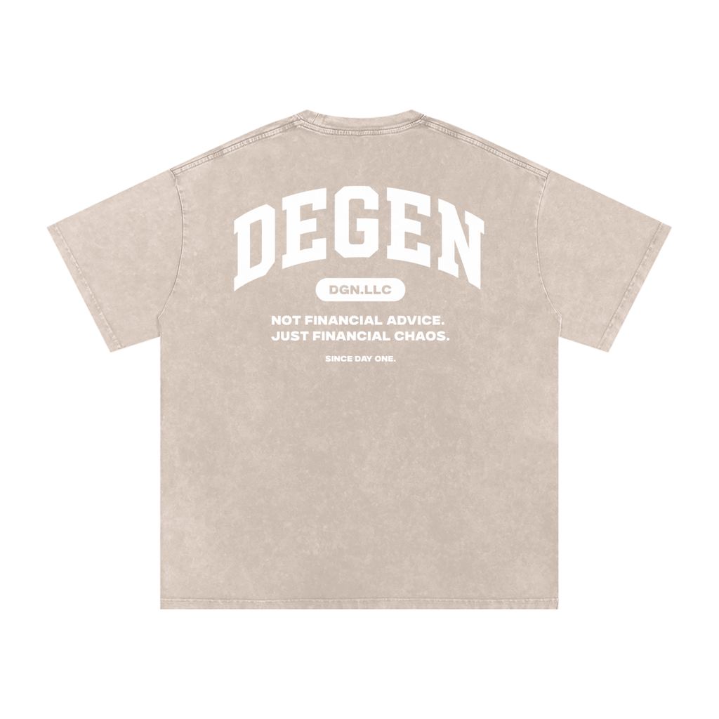Snow Washed Oversized Cotton T-Shirt