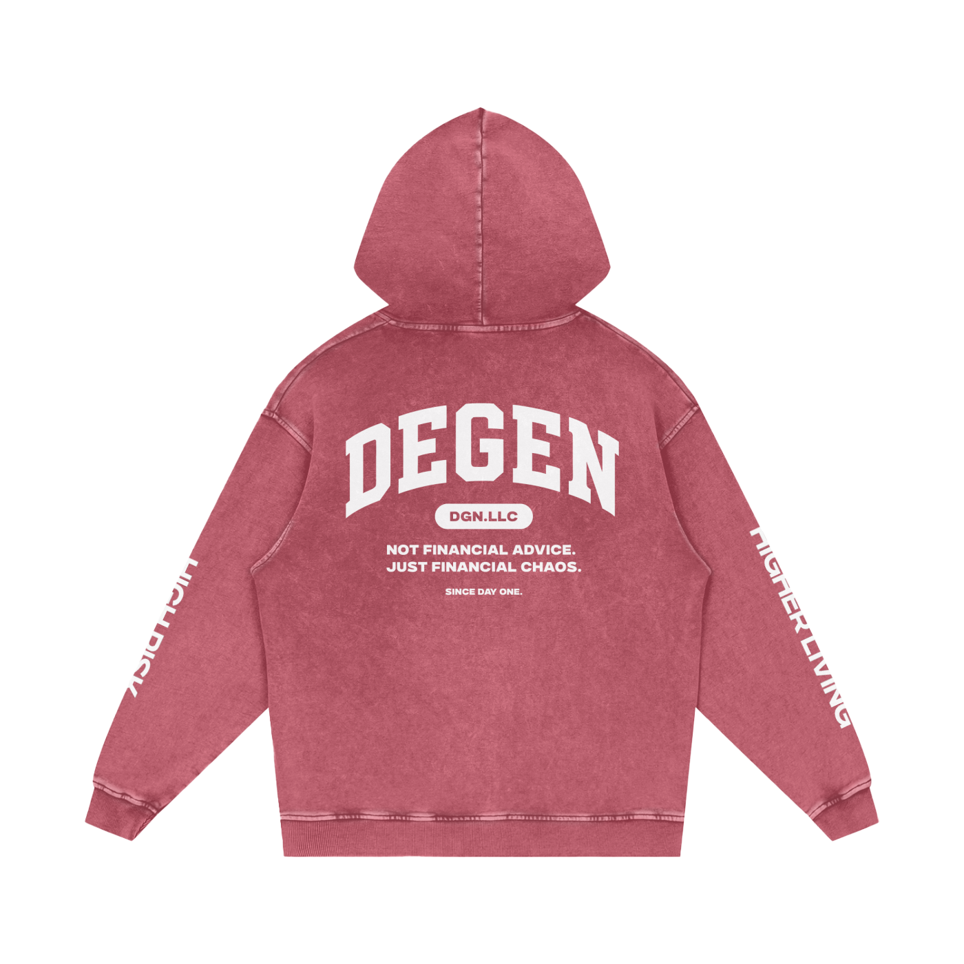 Snow Washed Loose Cotton Hoodie