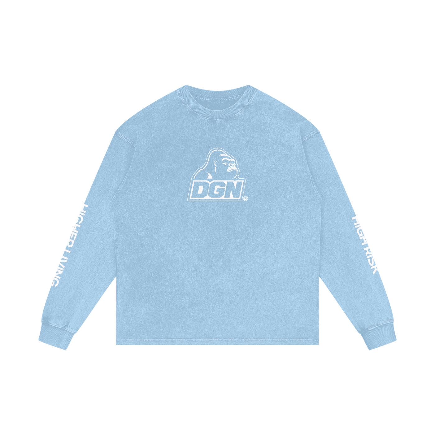 Acid Wash Oversize Long Sleeve T-Shirt