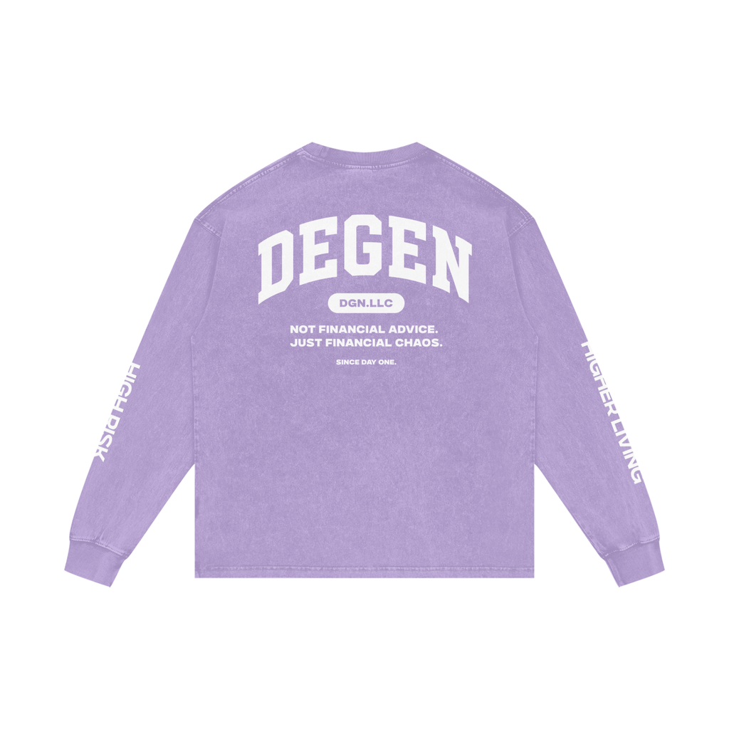 Acid Wash Oversize Long Sleeve T-Shirt