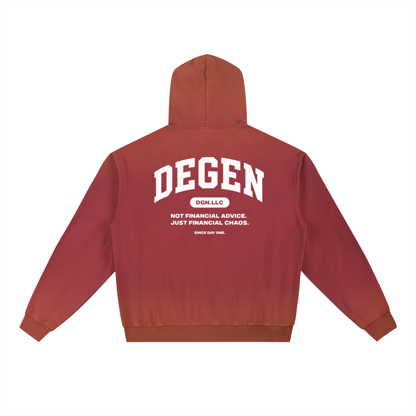 Vintage Washed Gradient Fleece Hoodie