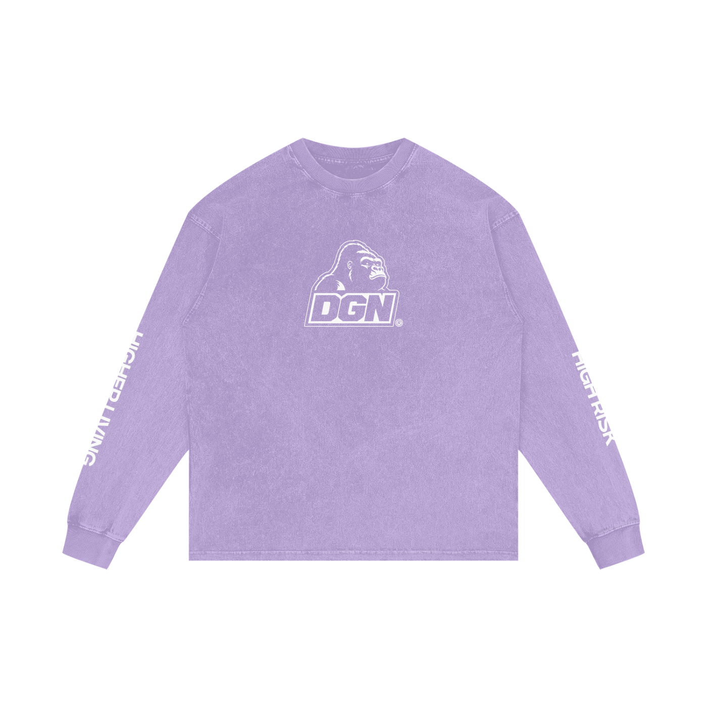 Acid Wash Oversize Long Sleeve T-Shirt