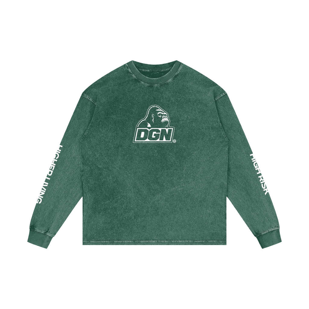 Acid Wash Oversize Long Sleeve T-Shirt