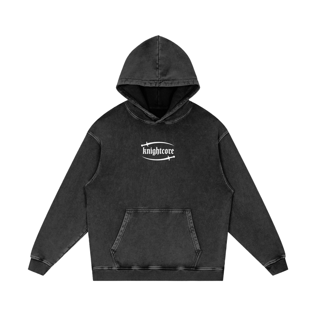 Knightcore - Snow Washed Loose Cotton Hoodie