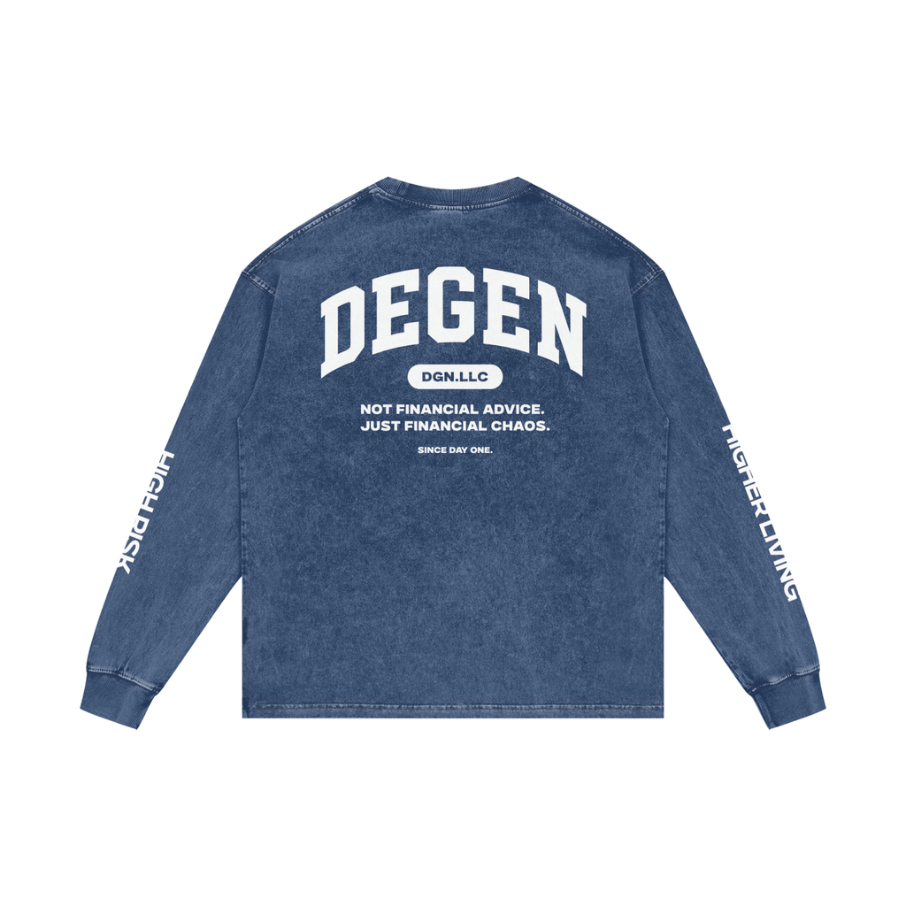 Acid Wash Oversize Long Sleeve T-Shirt