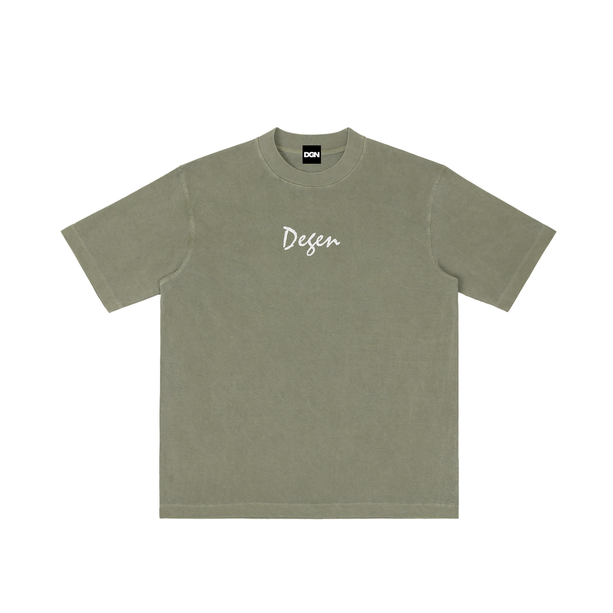 Embroidered Degen - Vintage Wash Drop Shoulder T-shirt
