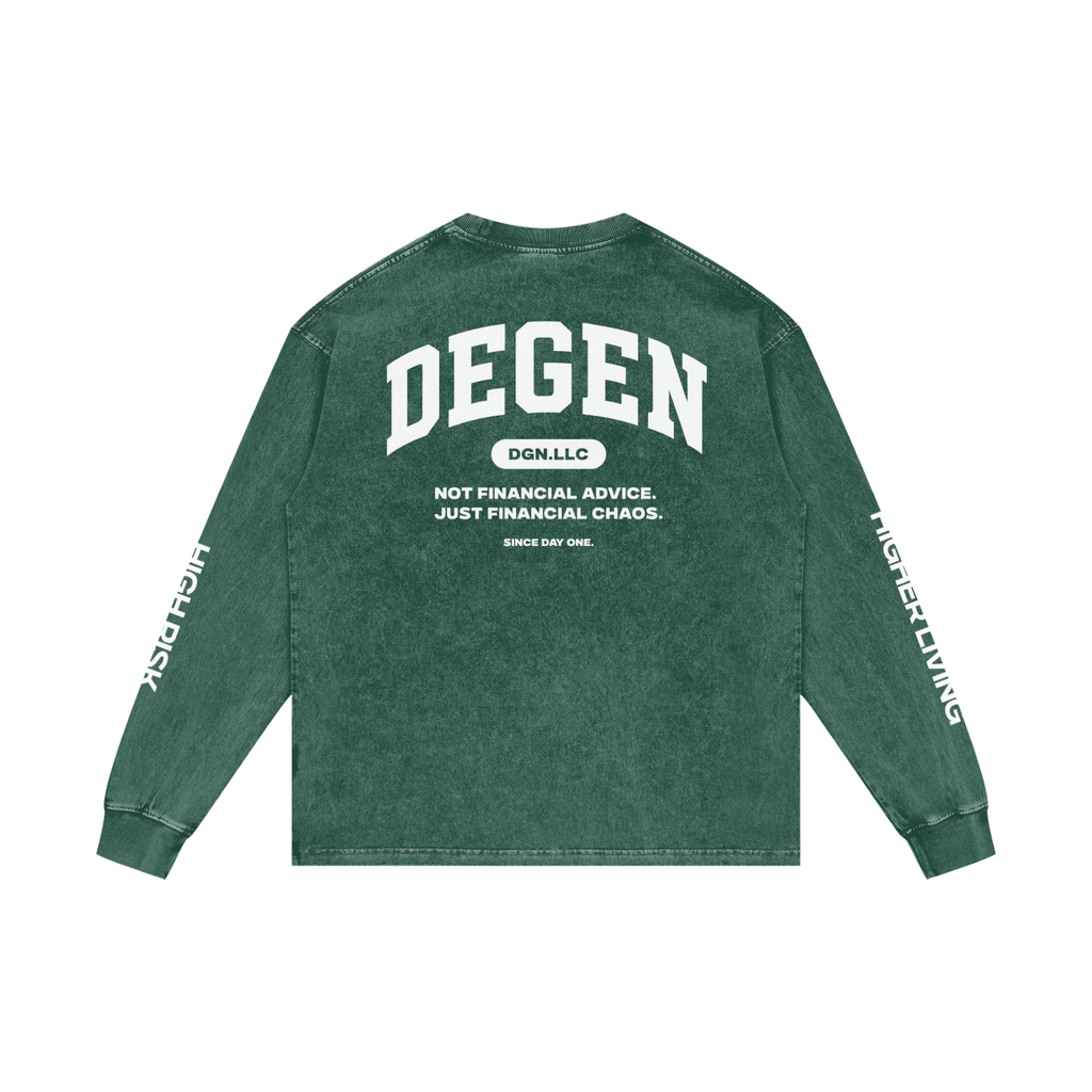 Acid Wash Oversize Long Sleeve T-Shirt