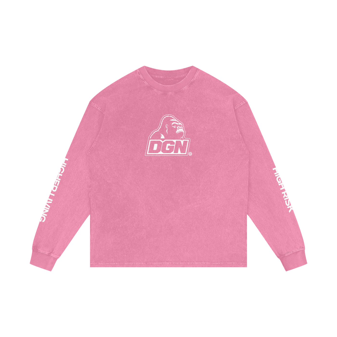 Acid Wash Oversize Long Sleeve T-Shirt